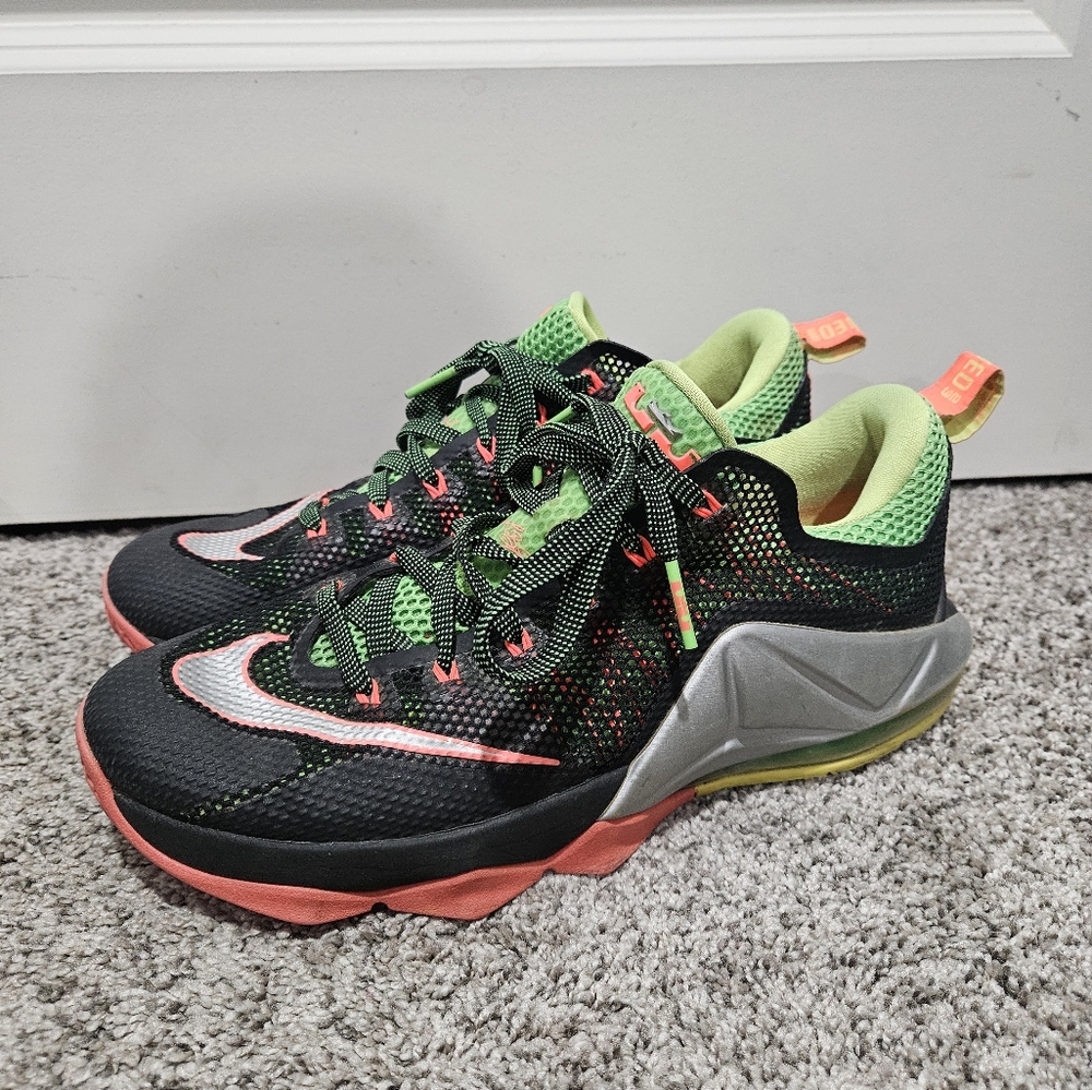 Nike LeBron Men's Black and Green Athletic Shoes